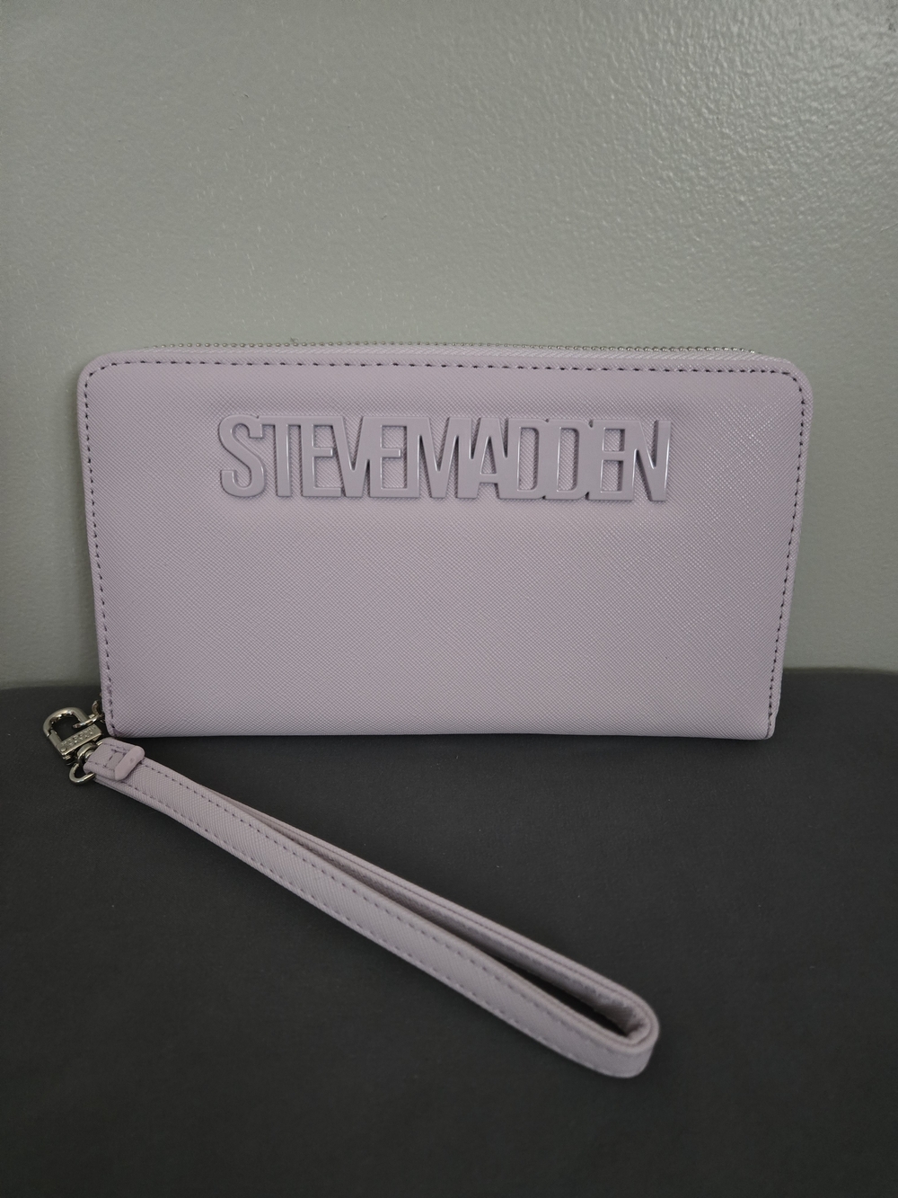 Steve Madden Lavender Zip-Around Wristlet Wallet